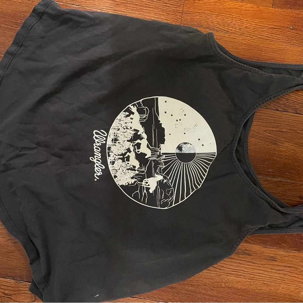 Wrangler Charcoal Graphic Tank Top